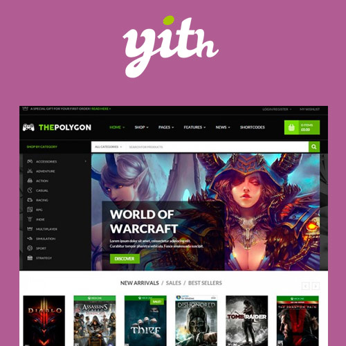 YITH The Polygon | WordPress Theme for Video Games